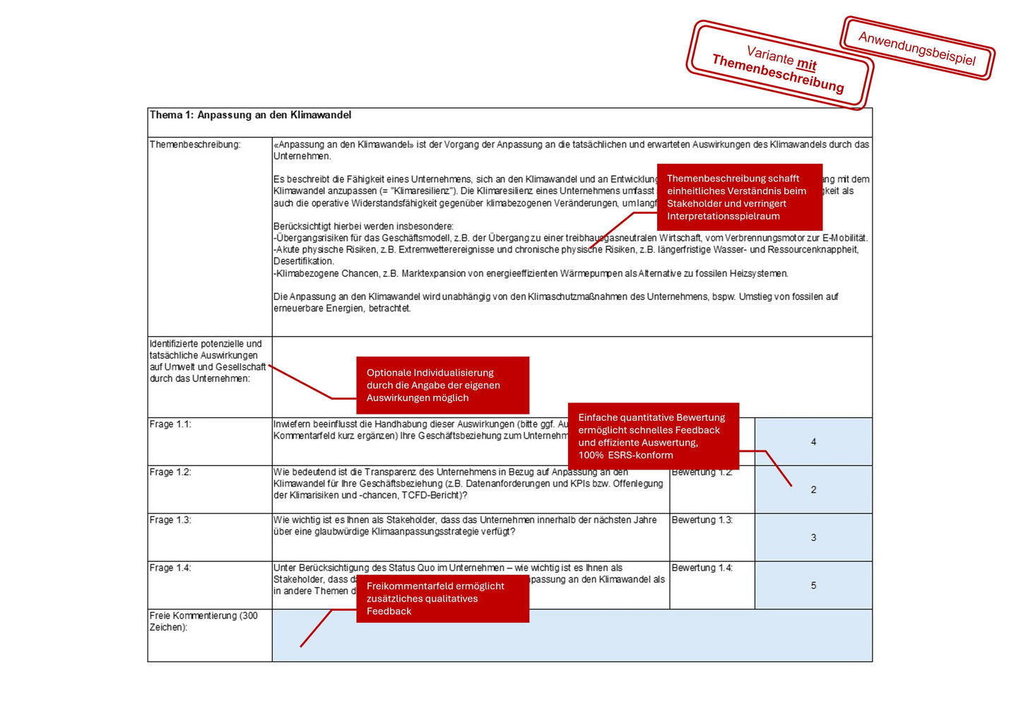 ESRS Stakeholderfragebogen