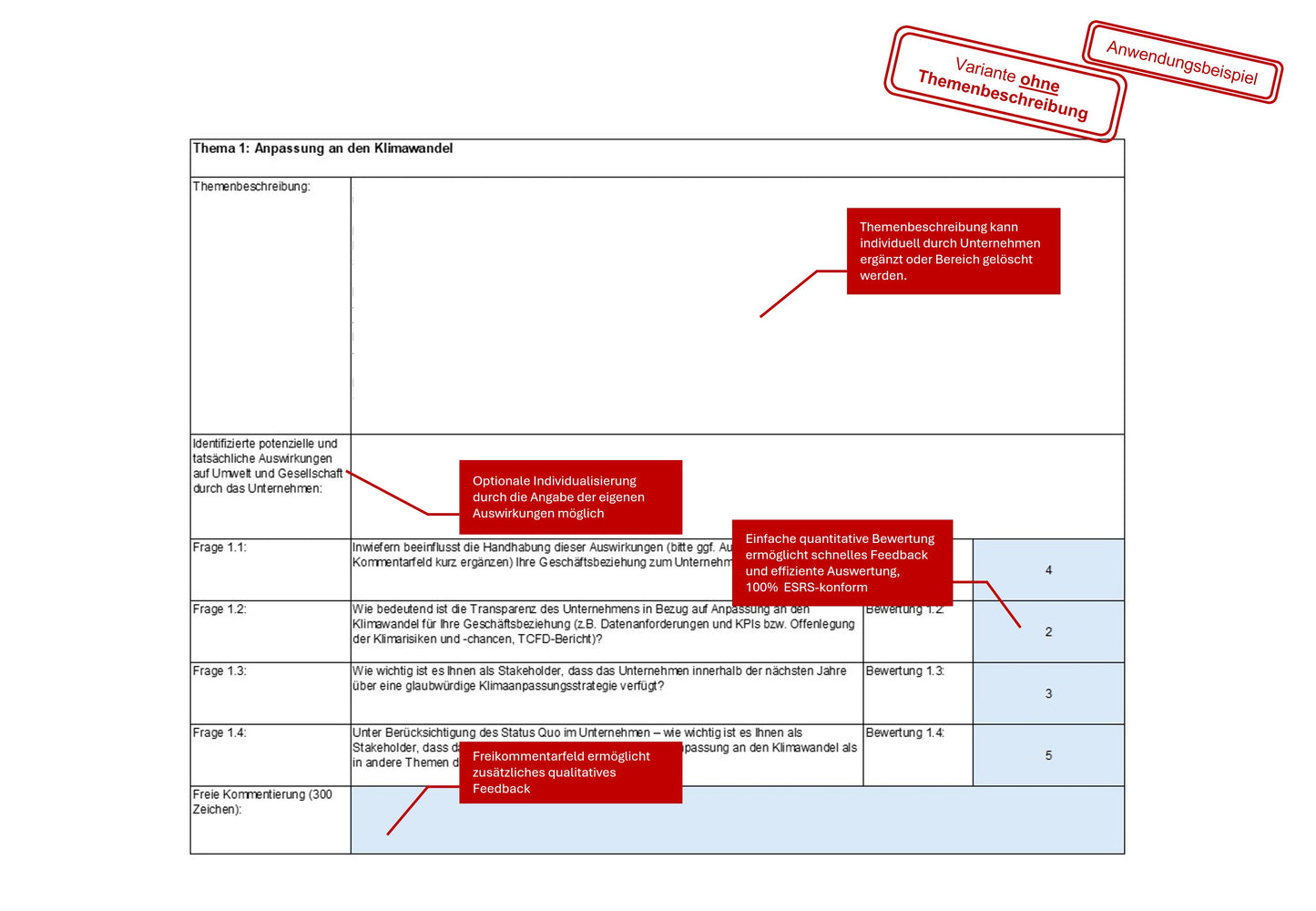 ESRS Stakeholderfragebogen