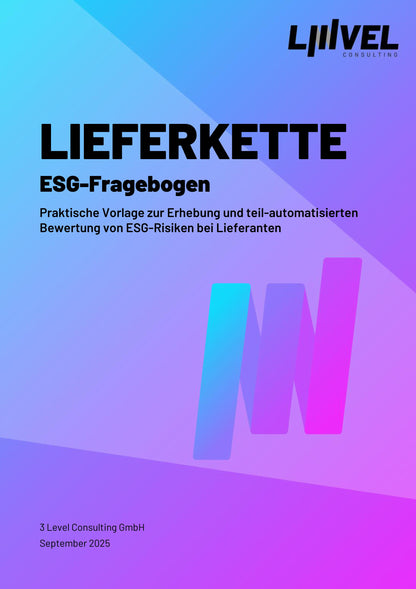 ESG Fragebogen Lieferanten - Vorlage & Tool