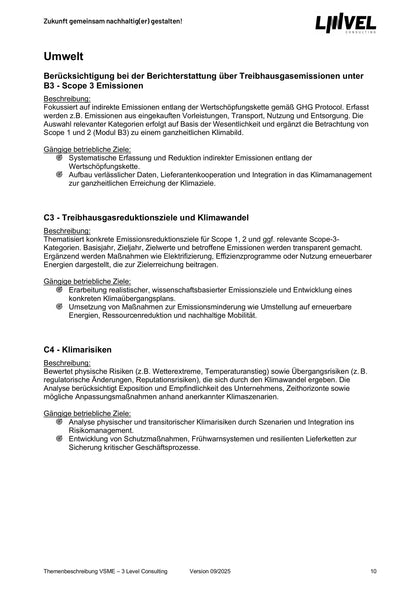 VSME Themenbeschreibung