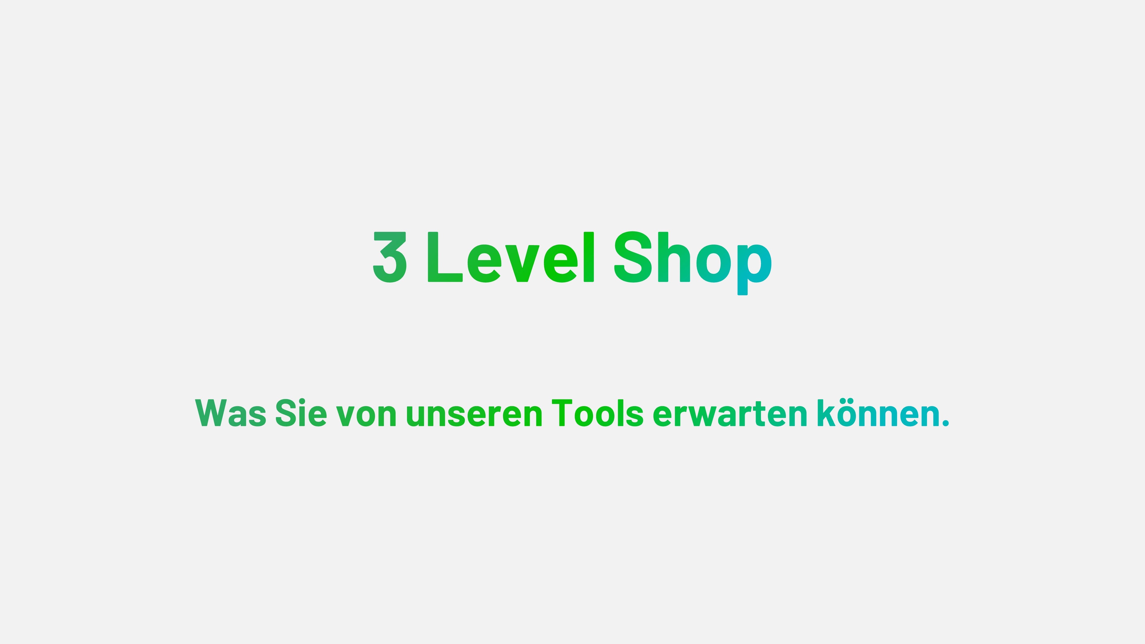 Video laden: Was Sie von unseren Tools erwarten können.